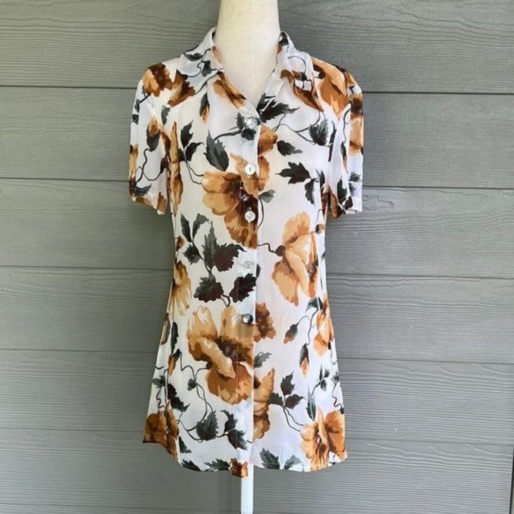 Sandro Paris Floral Blouse